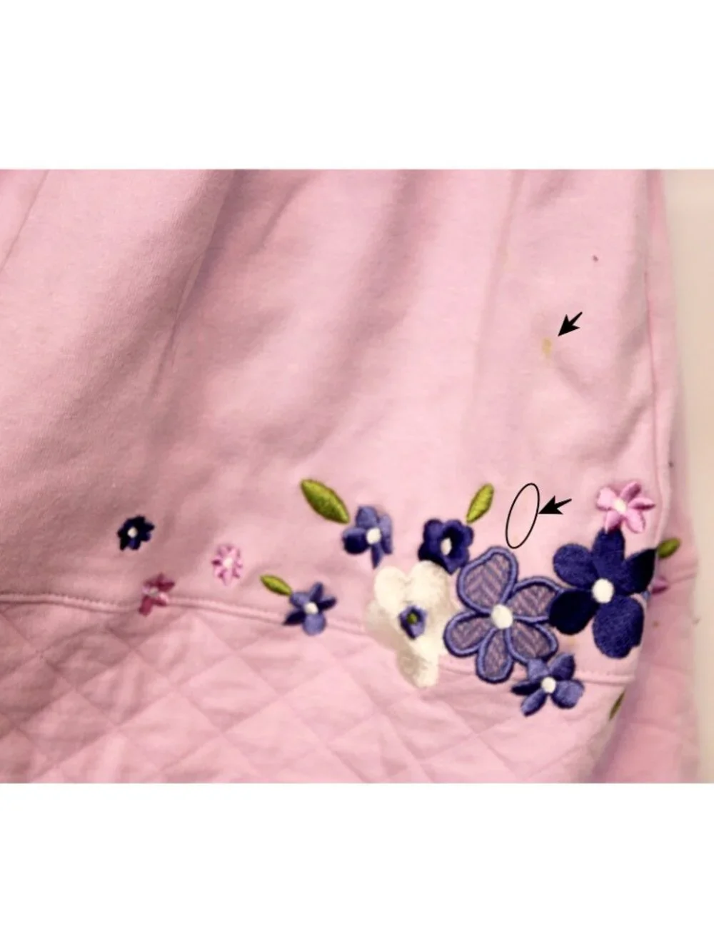 2001 Gymboree Sweet Chic 4pc Set 18-24m Lavender Dress Diaper Cover Tights Hat - Picture 5 of 16